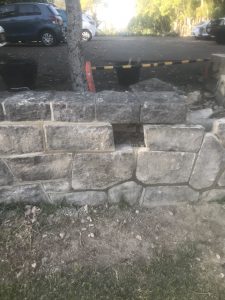 Sandstone wall repairs