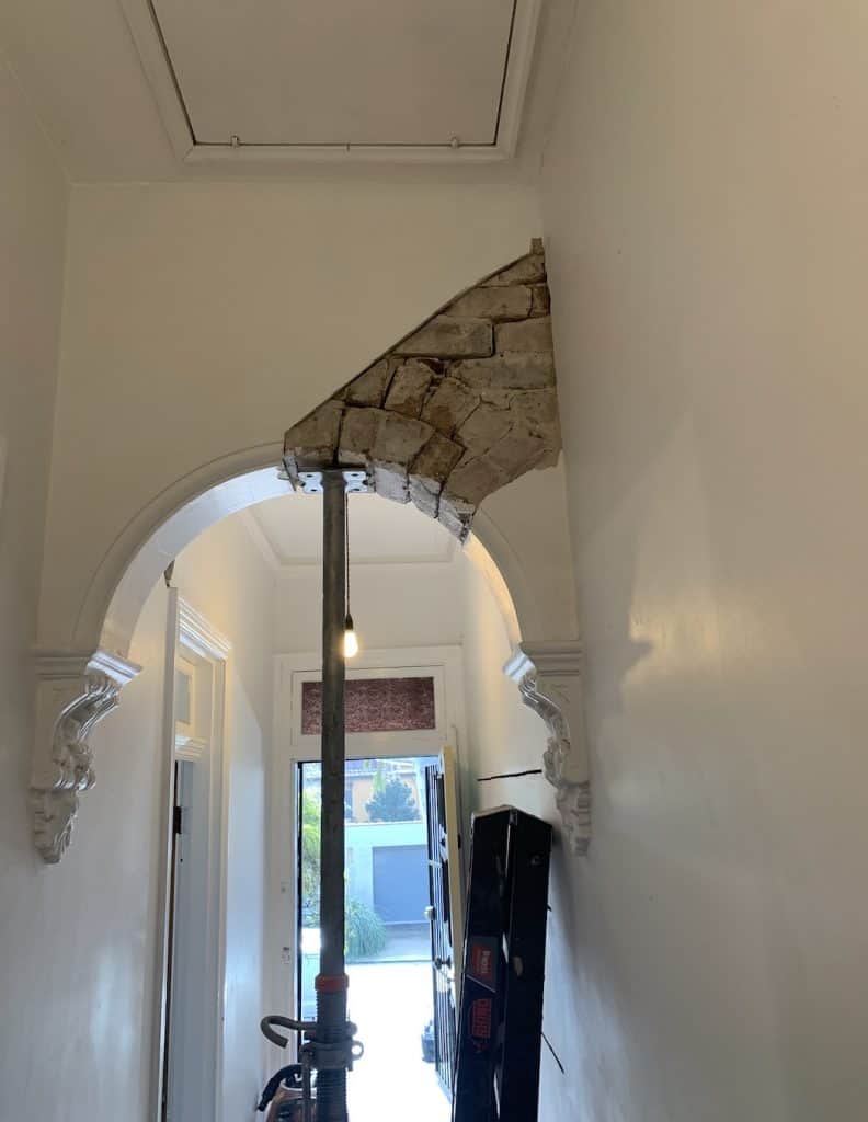 fixing of cracked walls