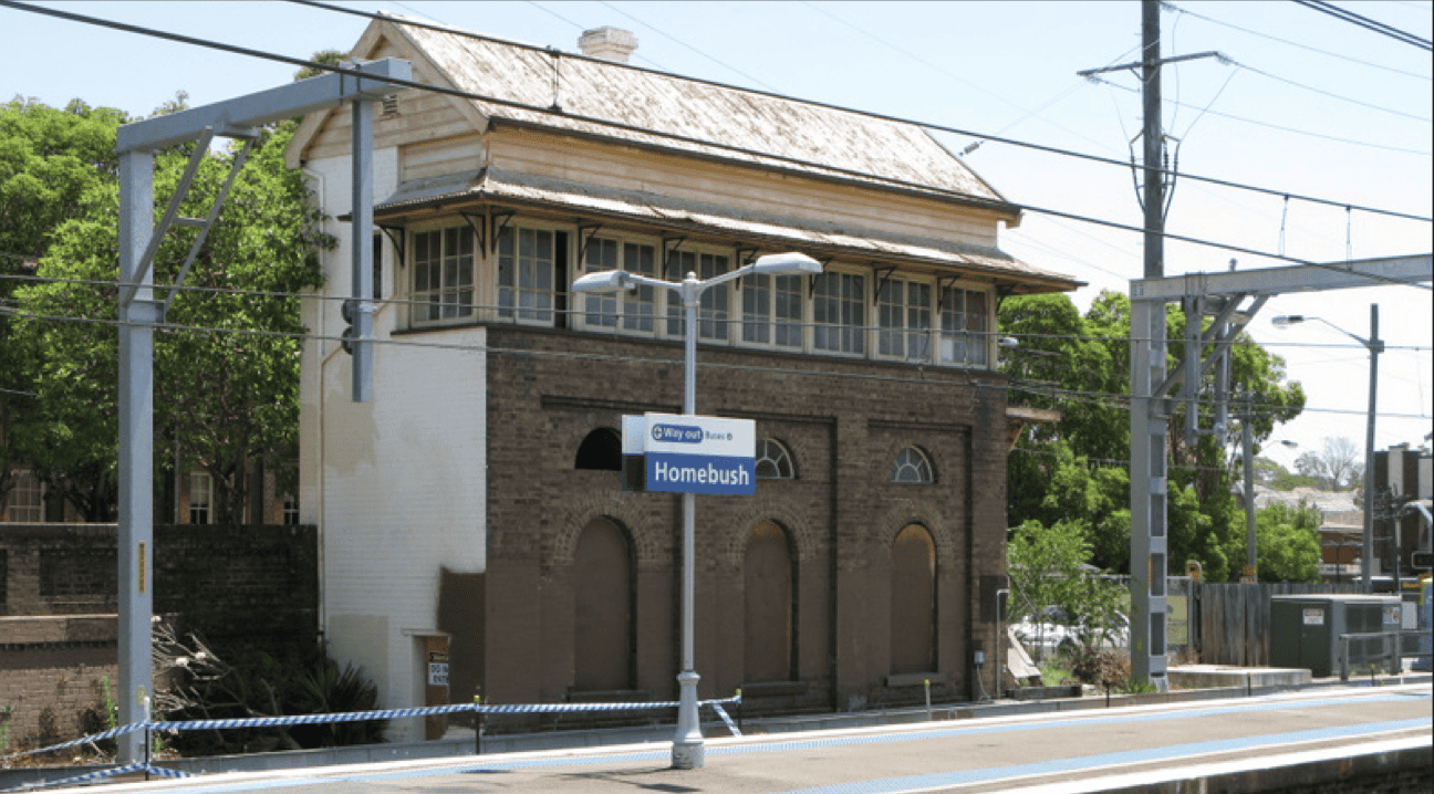 Homebush signal box