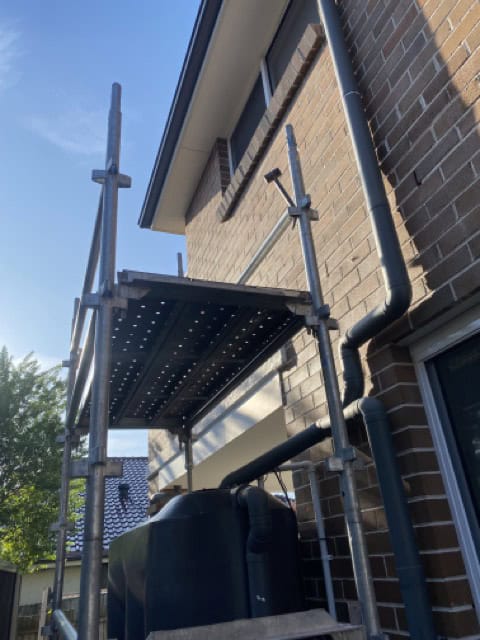 Scaffold access for Brick repair