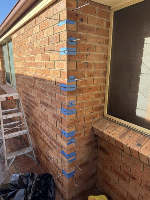 Helifix masonry strengthening installed 